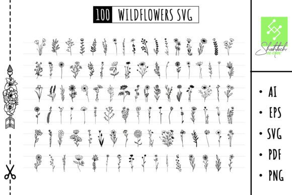 Download Flower Svg Flower Bundle Svg Wildflowers - Svg wildflowers Collection