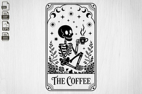 Download The Coffee Svg, Funny Tarot Cards Svg - Tarot cards svg Collection