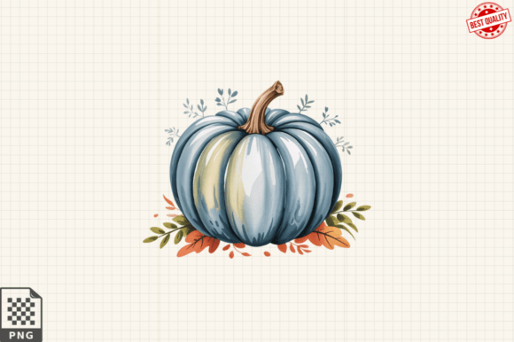Download Birth Month Floral Pumpkin Clipart PNG - Premium Resources