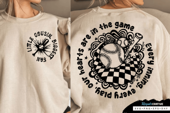 Download Little Cousin Biggest Fan Back Front SVG - Little cousin Collection