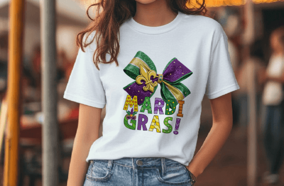 Download Glitter Mardi Gras Coquette Bow Png - Premium Resources