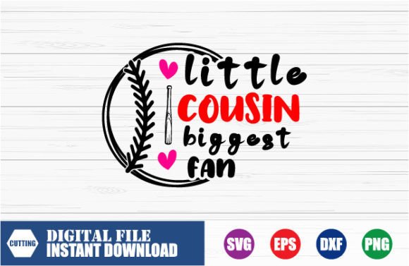 Download Little Cousin Biggest Fan SVG Design - Little cousin Collection