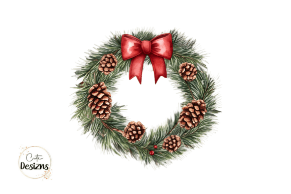 Download Christmas Wreath PNG Holiday Clipart - Premium Bundle